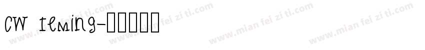 cw teming字体转换